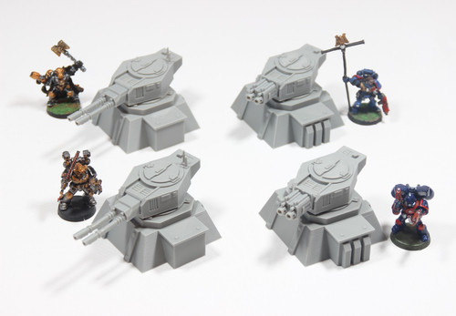 Turret terrain pieces - x,