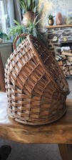 Vintage Wicker Pet Carrier Cat