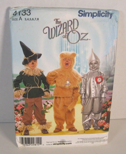 Simplicity 4133 wizard oz - of,