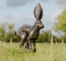 Metal Leaping Hare Garden