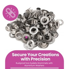 50-1000pcs 6.5mm Metal Eyelets