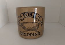 Pearsons of Chesterfield Pork Dripping Jar Brown Pig Design Stoneware (no lid)