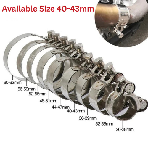 Motorcycle exhaust clamp - exhaust,