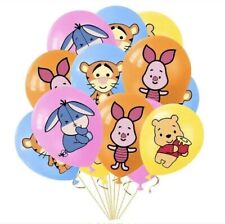 WINNIE THE POOH Balloons x10 Birthday Party Decorations Latex Balloon Boys Girls