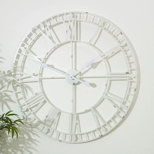 Large white skeleton wall