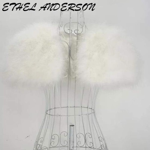Real ostrich feather bolero - feather,