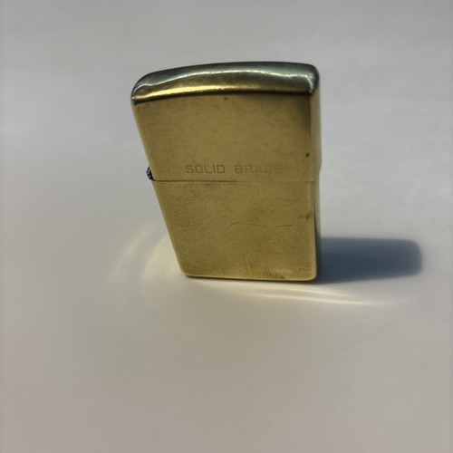 Vintage solid brass - solid, zippo