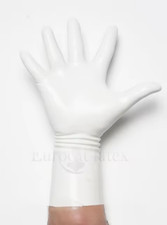 Latex Rubber Sexy Short Gloves Seamless Fetish Wear One Time Molding M