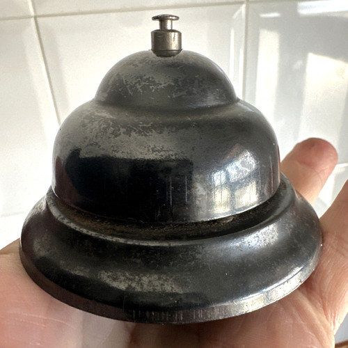 Vintage bell desk metal - vintage,