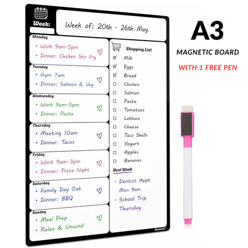Magnetic fridge whiteboard - magnetic,