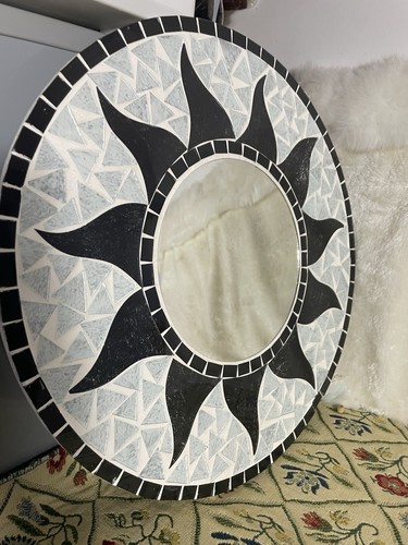 Vintage mosaic wall mirror - mosaic,