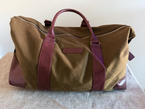 Barbour brown weekend holdall - barbour,