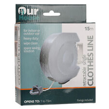Our House Indoor/Outdoor Retractable Washing Line Heavy Duty Extending 1m - 15m 