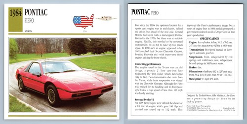 Pontiac fiero 1984 sports - pontiac,