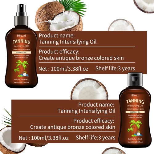 Coconut tanning oil sunless - tanning,