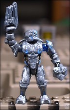 HALO MEGA CONSTRUX BLOKS BLUE PROMETHEAN SOLDIER SNIPER MINI FIGURE DYT39 STRIKE