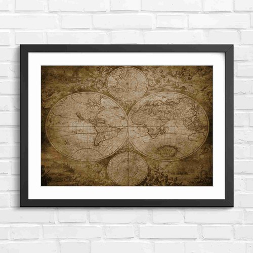 Antique vintage world globe - antique,