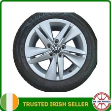 1 x Genuine Volkswagen Golf MK8 16'' Norfolk Alloy Wheel 5H0601025 (2 Available)