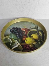 Vintage Fruit Cake Tin Metal