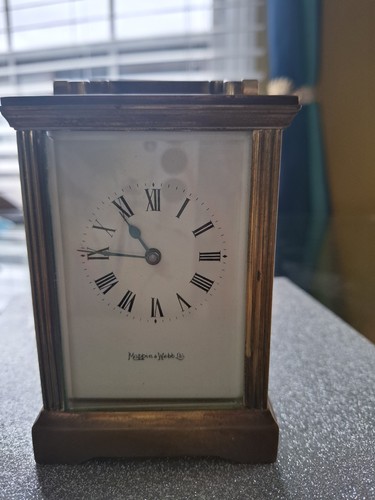 Mappin and webb carriage clock - and,