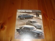 SAAB 1970 car sales brochure