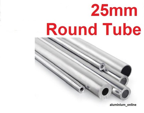 Aluminium round tube - round,