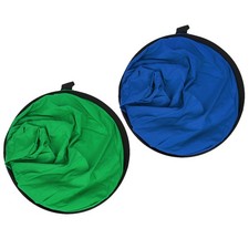 Green Screen Backdrop Double-Sided 2-in-1 Blue Screen Pop Up Chromakey Backdrops