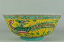 Antique Chinese Singapore Peranakan Straits Porcelain Nyonya Ware Bowl