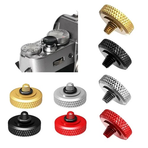Brass concave shutter release - brass,
