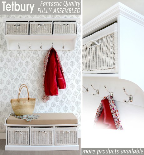 White hallway shelf - hallway, with