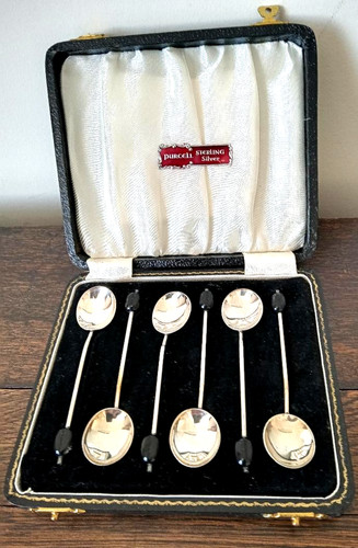 Sterling silver bean end - 6,