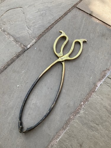 Large vintage brass fire - vintage,