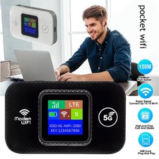 WiFi Router Unlocked 5G LTE Wireless Portable Mobile Broadband LCD MIFI Hotspot☋