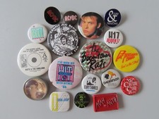 Vintage 1980's Music Pin Badge
