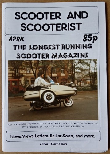Scooter and scooterist - scooter,