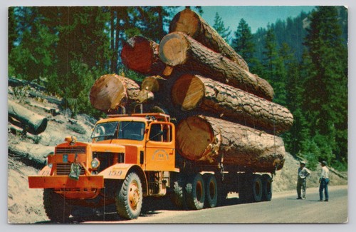 Vintage logging truck - logging,