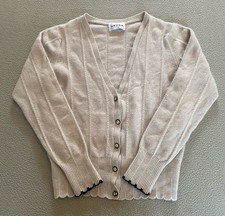 BRORA CARDIGAN SZ 12 SCALLOP