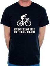 Personalised Mens T-Shirt Your Club Name Here Cycling Local Sports Team Name 