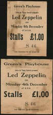 Led Zeppelin-1972 Concert Ticket Stubs (Lot of 2) (Glasgow-Green's Playhouse)