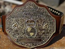 BIG GOLD World Heavyweight Championship Replica Tittle Belt Adult 4MM DieCasting