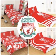 Liverpool FC England Football Duvet Cover Bed Set Single Double Kids Adults