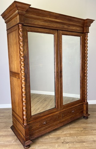 Wardrobe antique french oak - wardrobe,