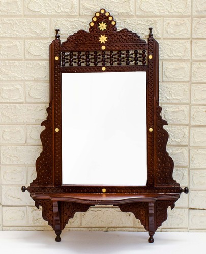 Moroccan mashrabiya mirror - moroccan,