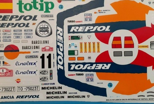 Decal lancia delta - 1/24,
