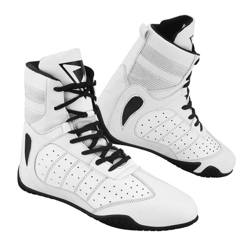 Boxing shoes white high - boxing,