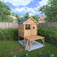 Waltons 4x4 Wooden Garden Playhouse Shiplap Apex Wendy House Activity Sets 4ft