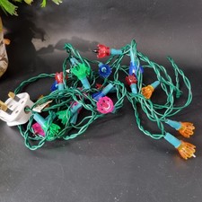 Vintage Woolworths Multi Coloured 20 Christmas Tree Lights for repair or spares
