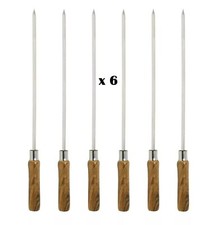6 x 8MM BBQ SKEWERS WOODEN