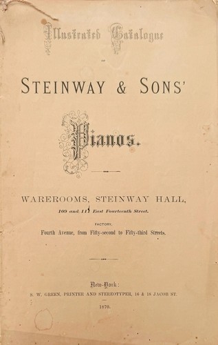 1870 steinway sons - 1870, &