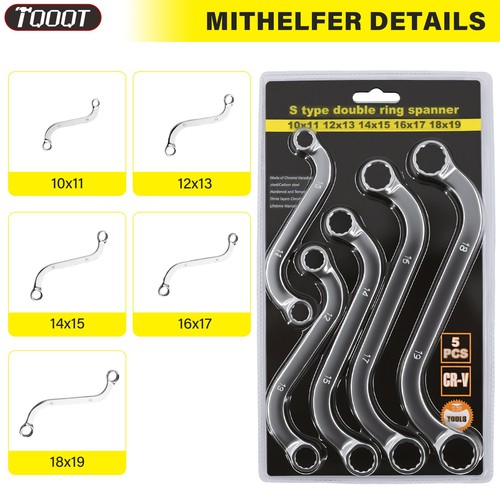 5pcs double ring spanner set - 5pcs,